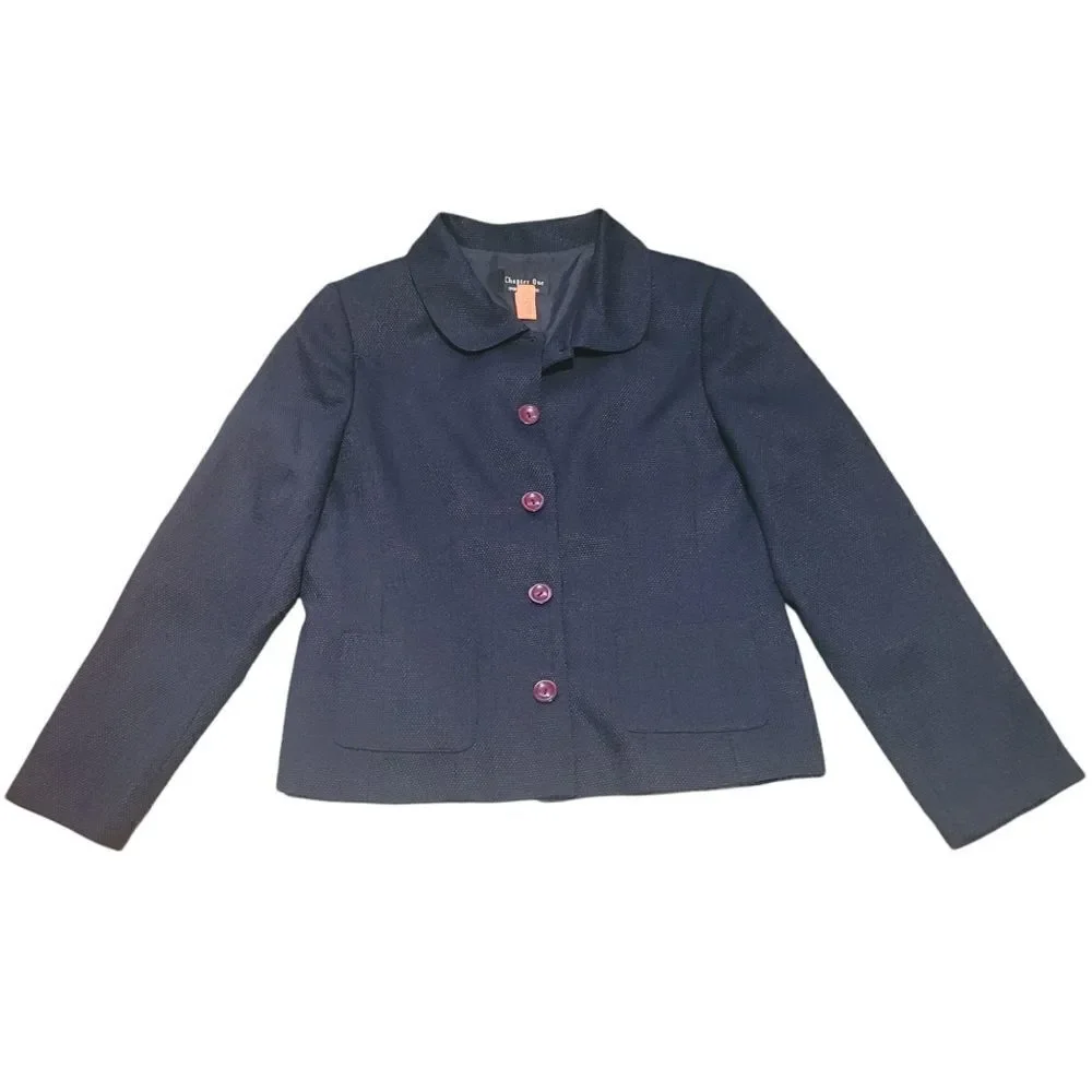 Chapter One navy blue 2pc women's suit